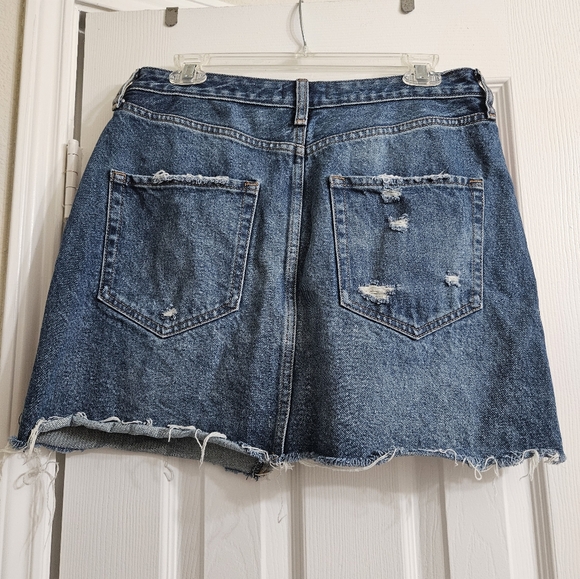Abercrombie A-line Jean Skirt - Picture 7 of 8